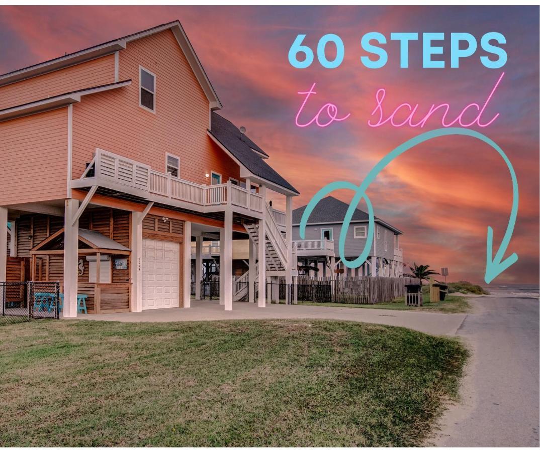 Вилла Spring Break Specials! Front Row Views - Tiki Bar - Playground Bolivar Peninsula Экстерьер фото